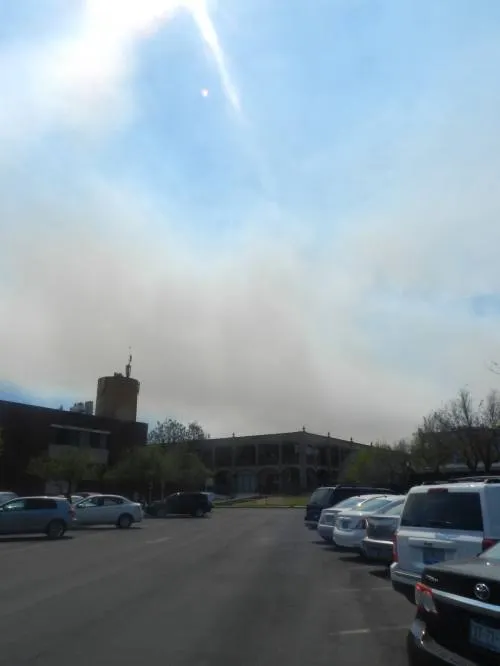 Incendio a las faldas del Popocatépetl se dejó ver desde Puebla