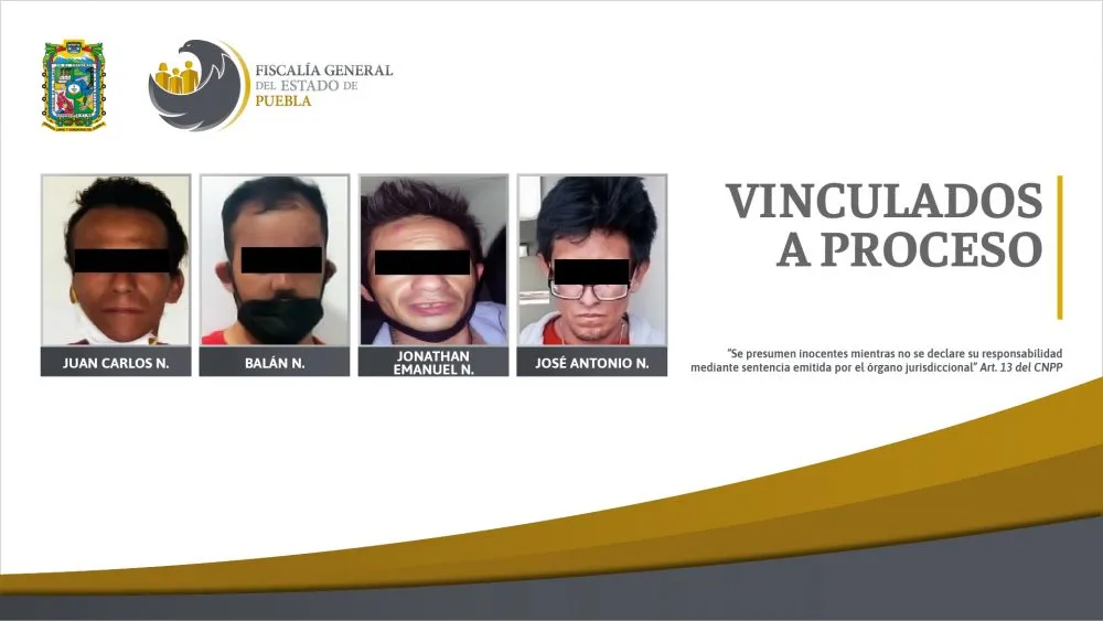 Vinculan a proceso a presuntos responsables de robo en la capital poblana