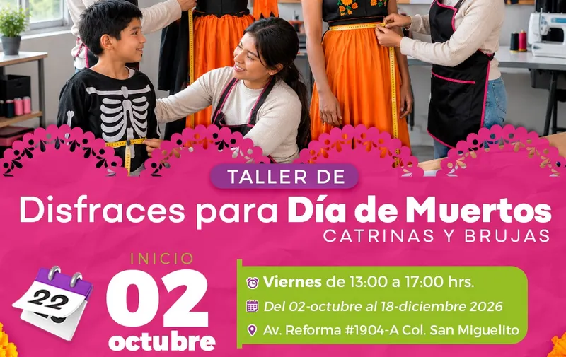 Talleres de Día de Muertos y capacitación para el autoempleo en Puebla