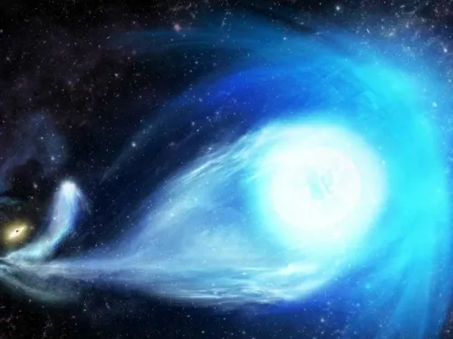 Descubren una estrella ultrarrápida expulsada por un agujero negro