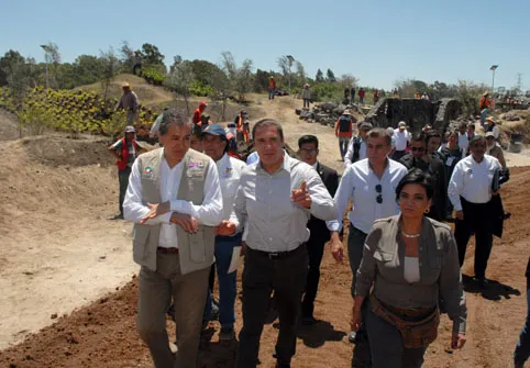 Recorren RMV y Elvira Quesada el Parque Metropolitano y el Río Atoyac