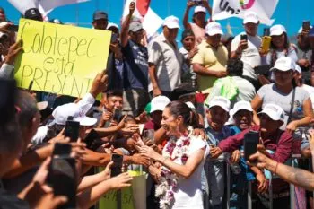 Claudia Sheinbaum, luego de reunirse con más de 50 mil personas en Oaxaca visita Puebla y Morelos