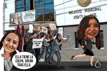 Xoxtla: en el pleito de agua, la presidenta saliente le atiza a la presidenta en funciones