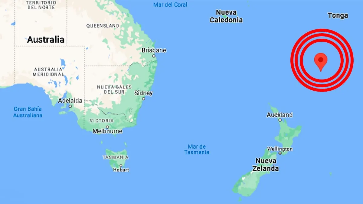 Islas Kermadec Nueva Zelanda Terremoto
