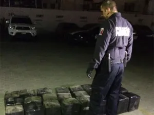 Policía Federal asegura 750 kilos de cristal, heroína y cocaína en Mexicali