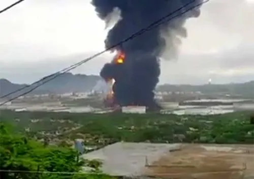 Suman 9 heridos por incendio en refinería de Salina Cruz