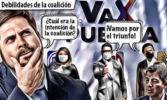 Va por México, coalición a medias