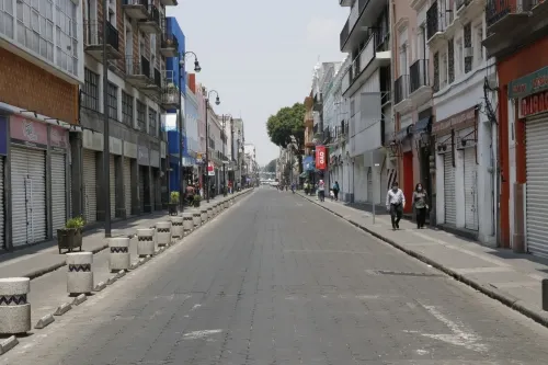 Baja movilidad peatonal en 42 por ciento por el cierre de Centro Histórico