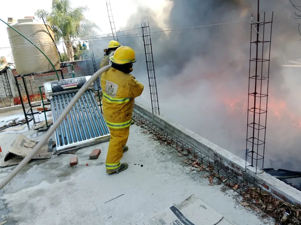 Sp Cholula Incendio San Matias Cocoyotla