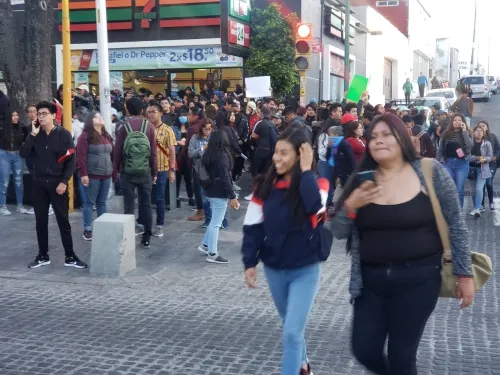 Marcha histórica de universitarios
