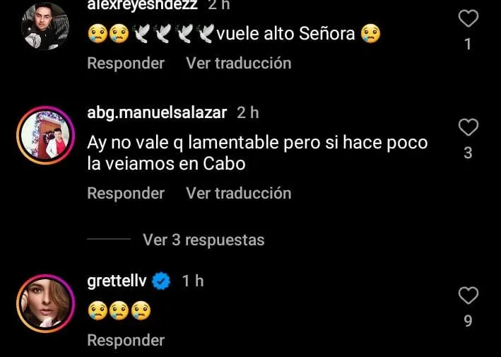 Reacciones muerte Rebeca Jones