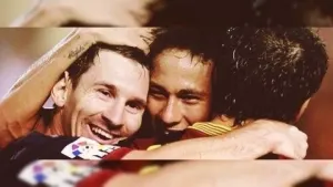 Brilla conexión entre Messi y Neymar