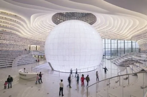 China abre biblioteca futurista que alberga 1.2 millones de libros