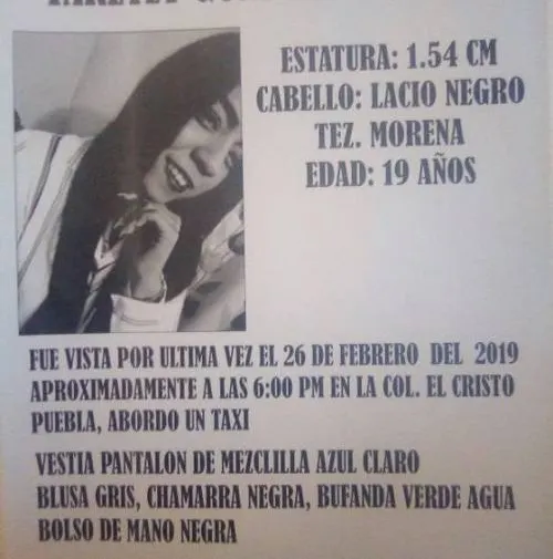 Buscan a Yaretzy González Ramírez, desaparecida en la colonia El Cristo