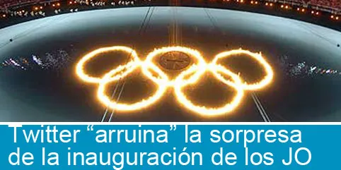 Twitter ventila detalles de ceremonia de JO