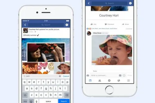 Facebook añade la opción de GIFs como reacción en los comentarios