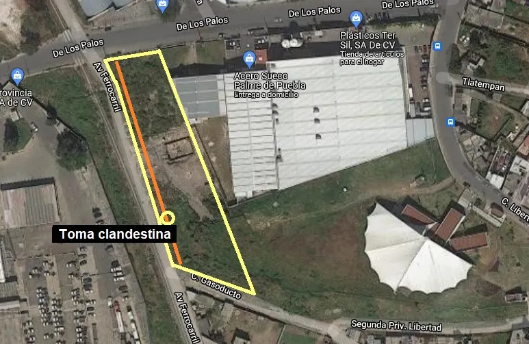 Hicieron de predio baldío un centro para surtir pipas huachicoleras