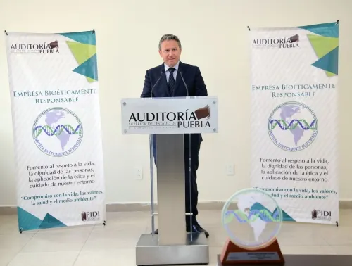 Auditoría Puebla recibe el  Distintivo Oro como Empresa Bioéticamente Responsable