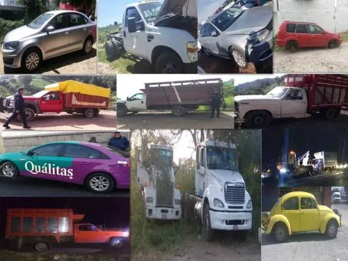 En distintas acciones para combatir el robo de vehículos, la SSP recuperó 13 unidades