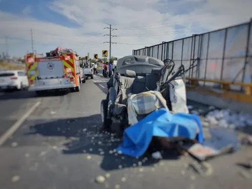Aparatoso accidente deja un muerto y varios heridos