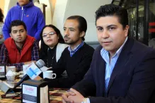 Jóvenes panistas hacen el feo a candidatos emanados del Panal