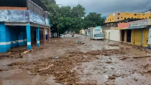 Venezuela: desbordó el río El Limón y provocó pánico entre los vecinos de Aragua