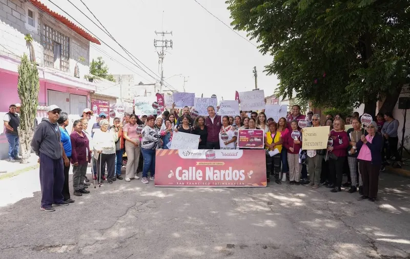 Rehabilitará Ayuntamiento de Puebla calle Nardos en San Ramón; obra beneficiará a más de 25 mil habitantes