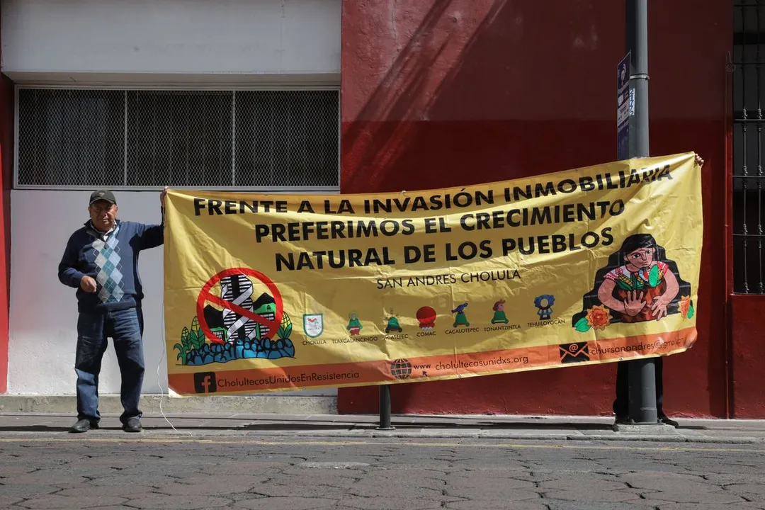 Protesta Pueblos Originarios San Andres Cholula