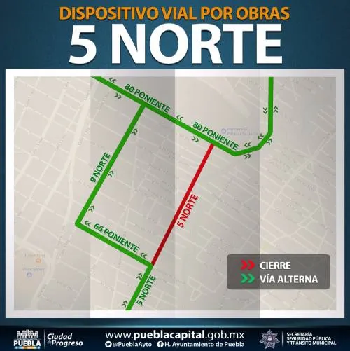 Reporte Vial del lunes 4 de septiembre