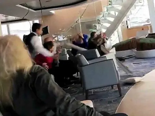 Difunden aterrador video del rescate en crucero de Noruega