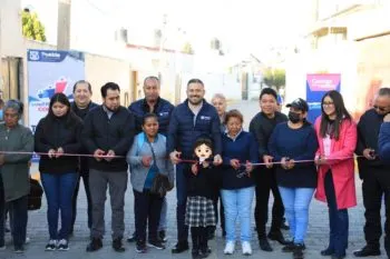 Entrega Ayuntamiento cinco calles nuevas en San Pablo Xochimehuacan