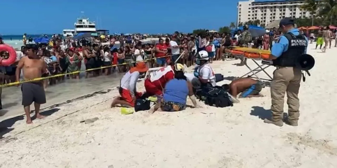 Niño poblano pierde la vida en Playa Langostas/ Foto: Captura de Pantalla