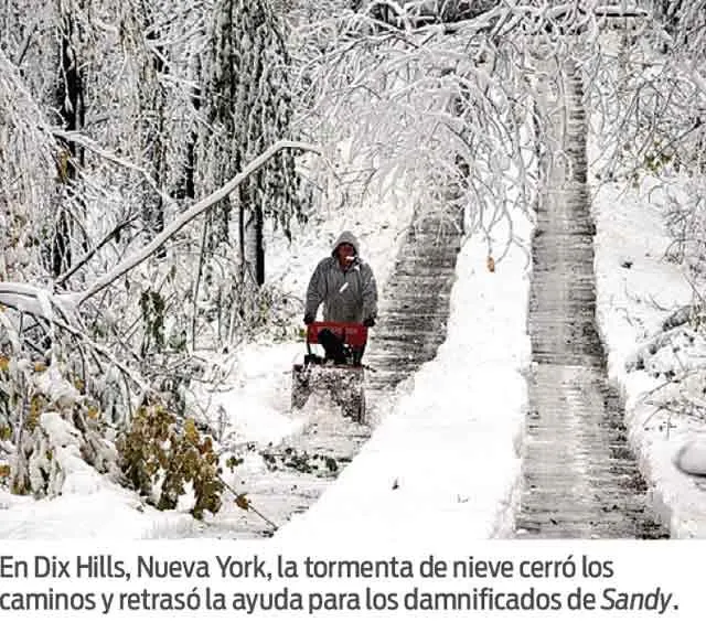 Nieve, cortes de gasolina y electricidad, vida en NY