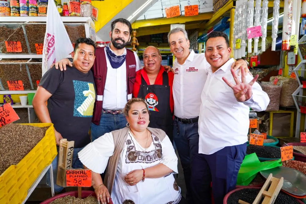 Pepe Chedraui en Central de Abasto