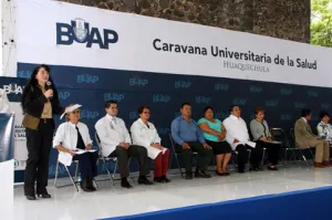 Realiza BUAP Caravana Universitaria de Salud en Huaquechula
