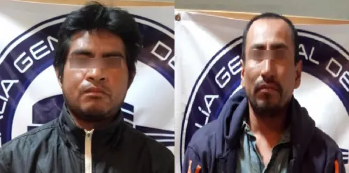 Fiscalía General aprehendió a dos sujetos acusados de doble homicidio en Xicotepec