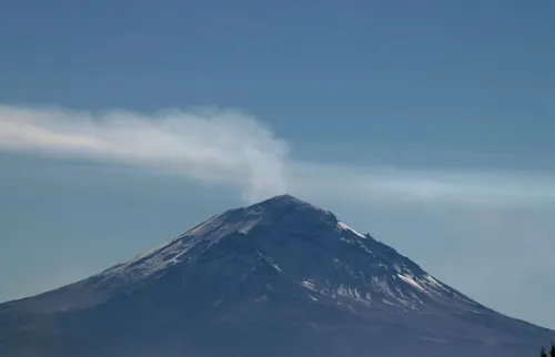 Reduce intensidad comportamiento del Popocatépetl