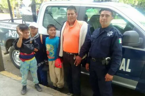 Encuentra policía de San Pedro Cholula a menor extraviado
