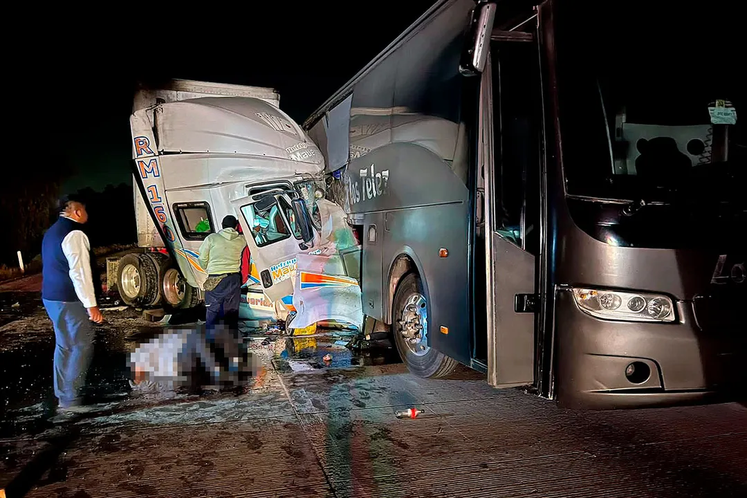 Choque Autobus Telez Autopista Puebla Orizaba
