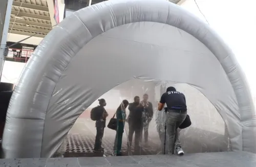 Municipio de Puebla analiza adquirir túneles sanitizadores