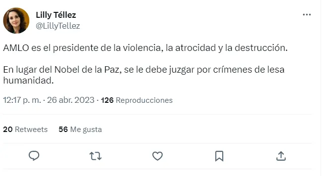 Reacciones AMLO Premio Nobel
