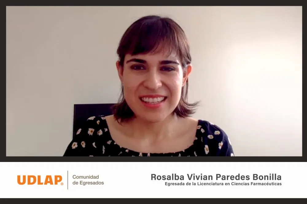 Egresada UDLAP, profesionista farmacéutica en México y Canadá