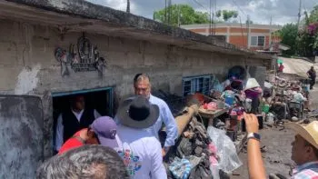 Garantiza Bienestar atención a comunidades afectadas por tromba