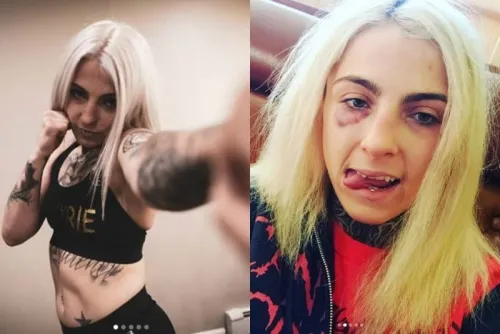 Noquean a actriz de cine erótico en su debut de MMA
