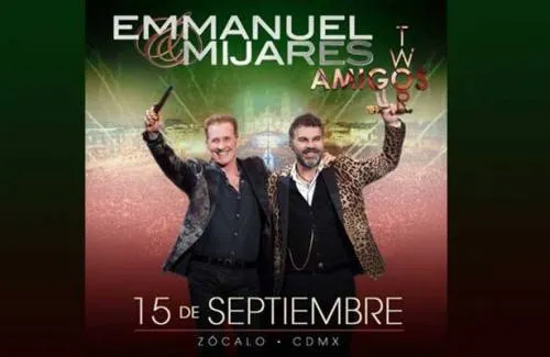 ¡Emmanuel y Mijares en el zócalo capitalino!