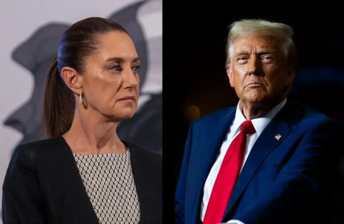 Claudia Sheinbaum y Donald Trump, mandatarios de México y EE.UU.
