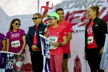 Rectora de la BUAP participó en la Carrera por la Mujer “Puebla te quiere libre”