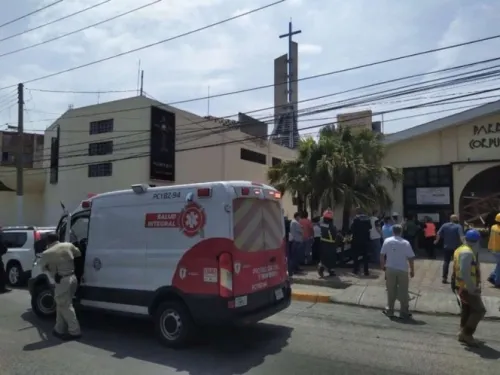 Colapsa techo de iglesia en Zapopan, Jalisco