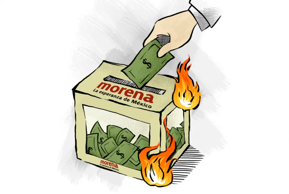 Por fraude electoral, Morena incendia el interior del estado