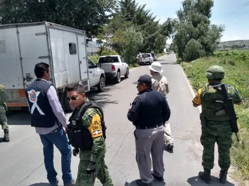Atiende Protección Civil estatal fuga de Gas LP en San Felipe Tenextepec, Tepeaca